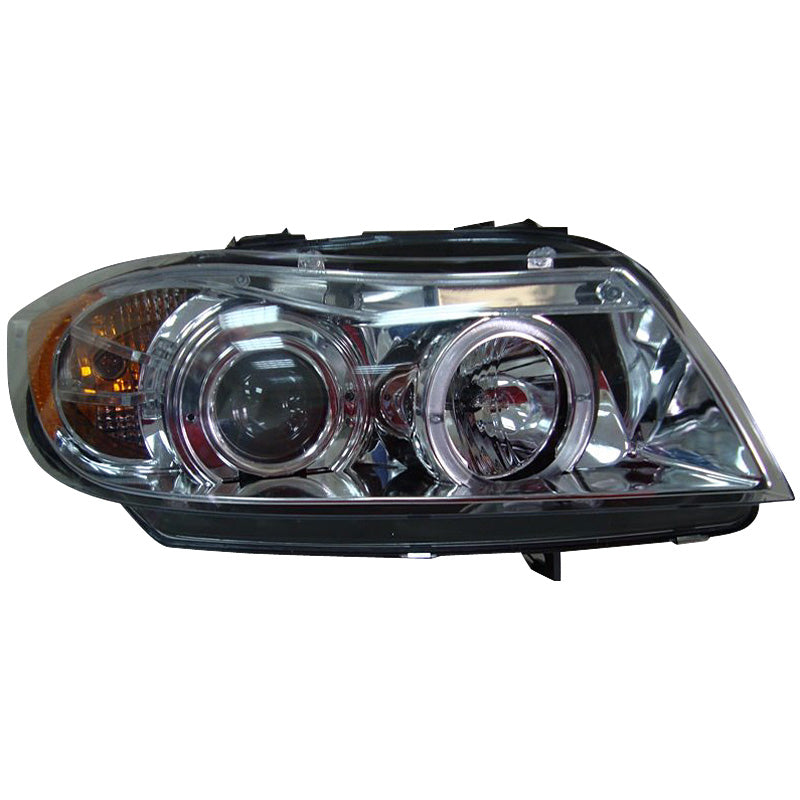 Ajovalot, sopii BMW 3-Series E90/E91 Sedan/Touring 2005-2008 - kromi - sis. Halos