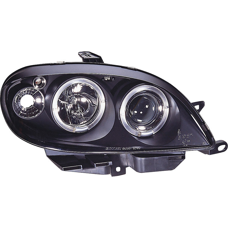Ajovalot, sopii Citroën Saxo 2000-2003 - musta - sis. Halos