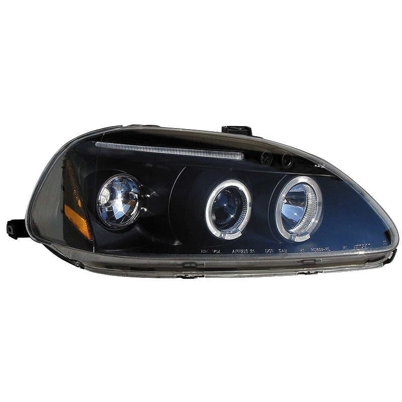 Ajovalot, sopii Honda Civic 1996-1999 - musta - sis. halot