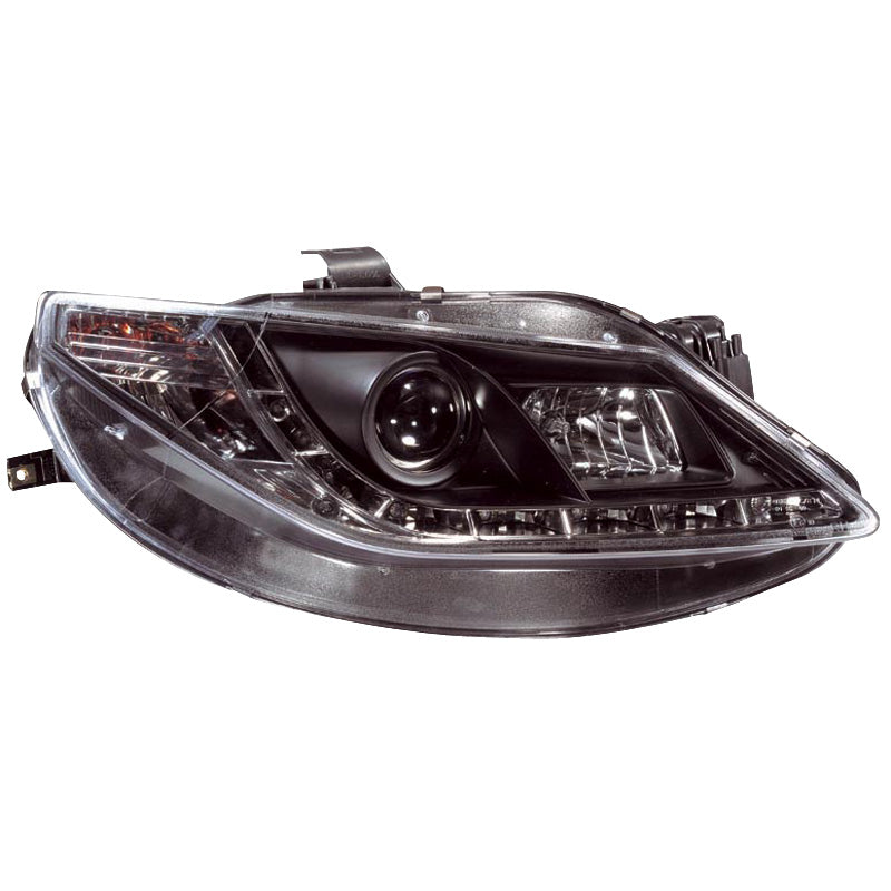 Ajovalot, DRL-look sopii Seat Ibiza 6J 3/5-ovinen 2008-2012 - musta