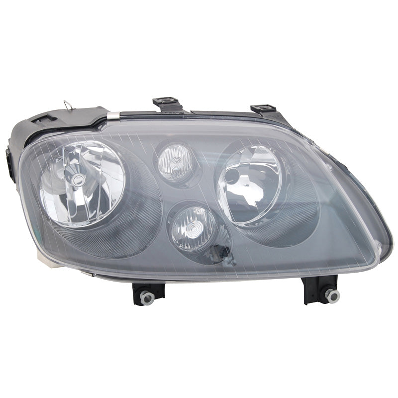Ajovalot, sopii Volkswagen Touran 2003-2006 & Caddy II 2004- - musta/kirkas - sis. säätömoottorin