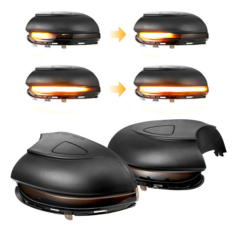 AutoStyle, LED-vilkut sivupeileihin, sopii Volkswagen Jetta VI 2011- & Eos 2009- & Passat 3C 2011-2014 & CC 2008- & Beetle 2011- & Scirocco 2008- - Savunharmaa - sis. Dynamic Running Light