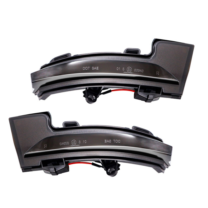 AutoStyle, LED-vilkut sivupeileihin, sopii Skoda Octavia III 2013-2020 & Volkswagen T-Roc 2017-2020 / T-Cross 2019- - Smoke - sis. Dynamic Running Light