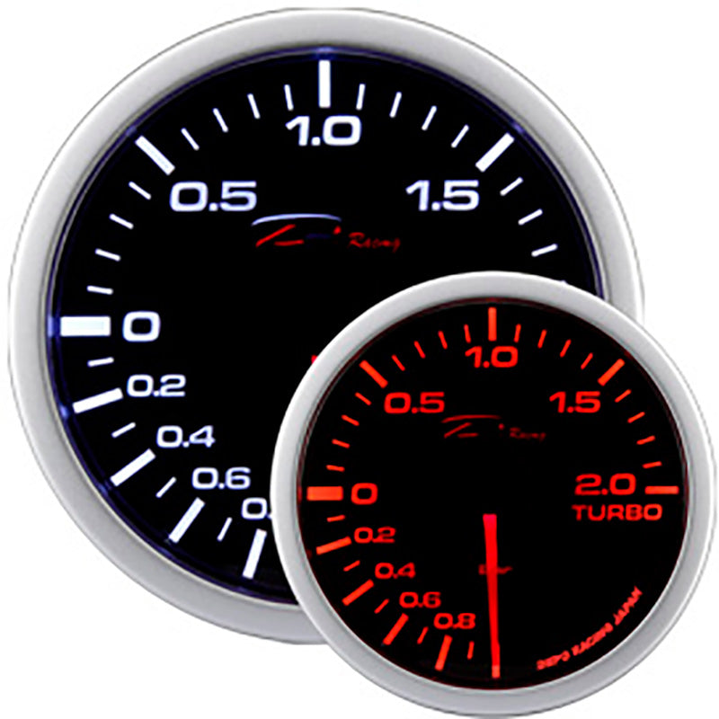Depo Racing, WA-Series ahtomittari - 52mm - 2,0>1 bar - savunvärinen linssi - kaksinkertainen LED - nopea vaste