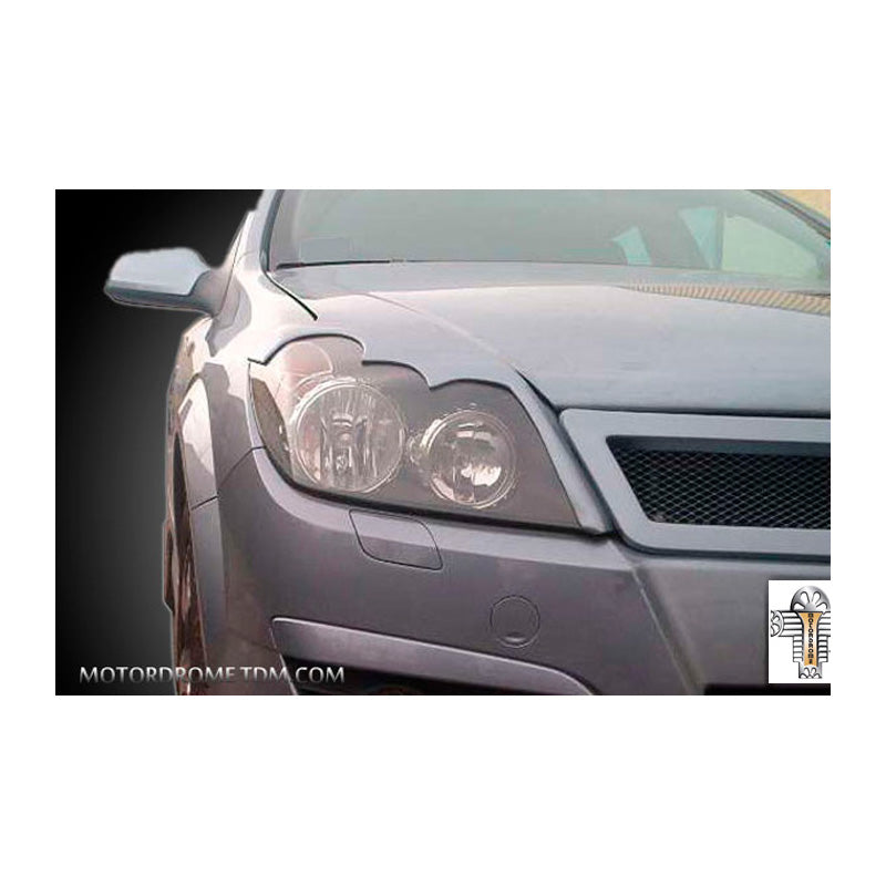 Motordrome, ajovalojen kulmalistat, sopii Opel Astra H 5-doors 2004-2009 (ABS)