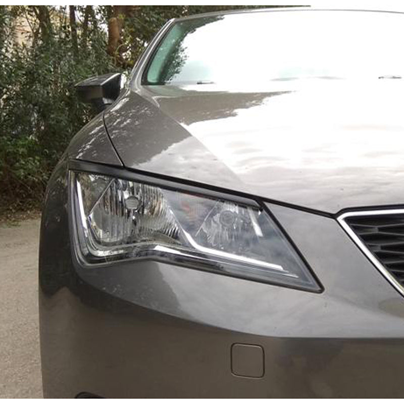 Motordrome, ajovalojen kulmalistat, sopii Seat Leon 5F 3/5-doors incl. ST 2013- (ABS)
