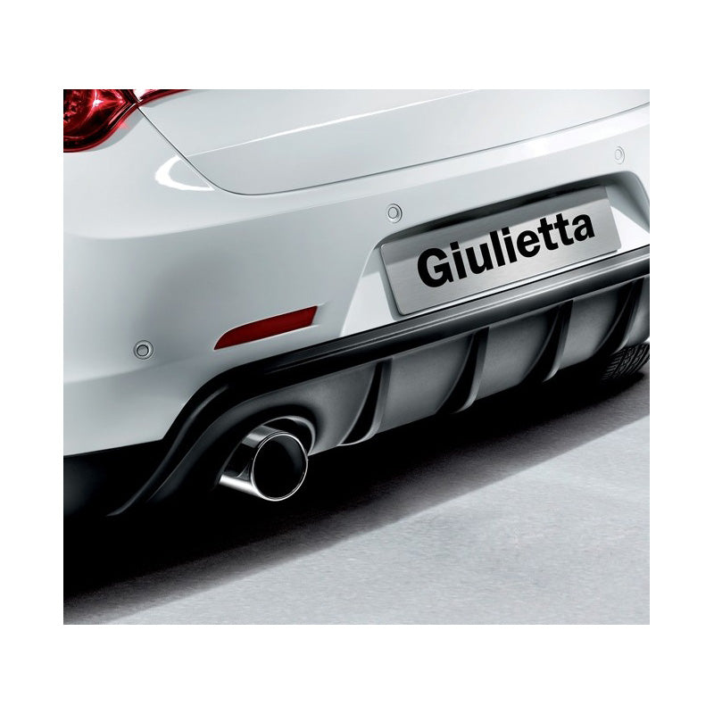 Motordrome, takapuskurin helma (diffuusori), sopii Alfa Romeo Giulietta 2010- (yksittäinen pakoputki vasen) (ABS)