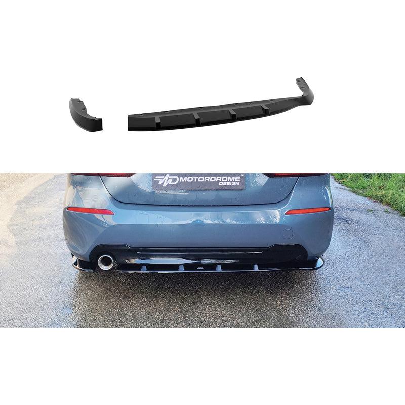 Motordrome, Underläpp bak, passar till BMW 1-Series (F40) exkl. M-Sport/M135i (2019-2024), ABS, blank svart