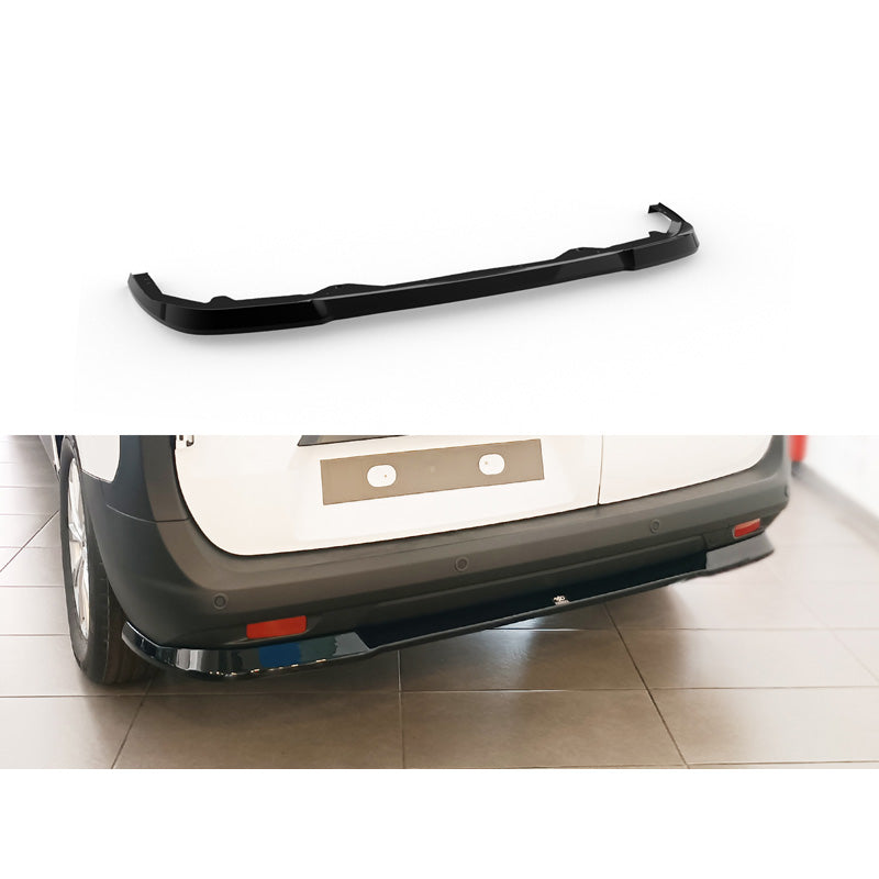 Motordrome, bakre kjol, ABS, glanssvart, passar till Ford Transit Courier (B460) 2023-