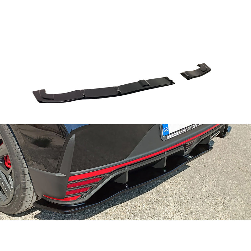 Motordrome, takapuskurin alalippa, sopii Hyundai i20 III N (1.6 T-GDi) 2020- (ABS, kiiltävä musta)