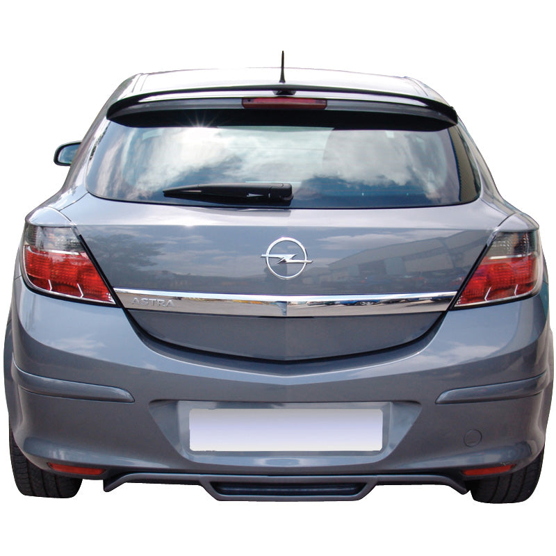 Motordrome, takapuskurin helma (diffuusori), sopii Opel Astra H GTC 3-ovinen 2005-2009 (ABS)