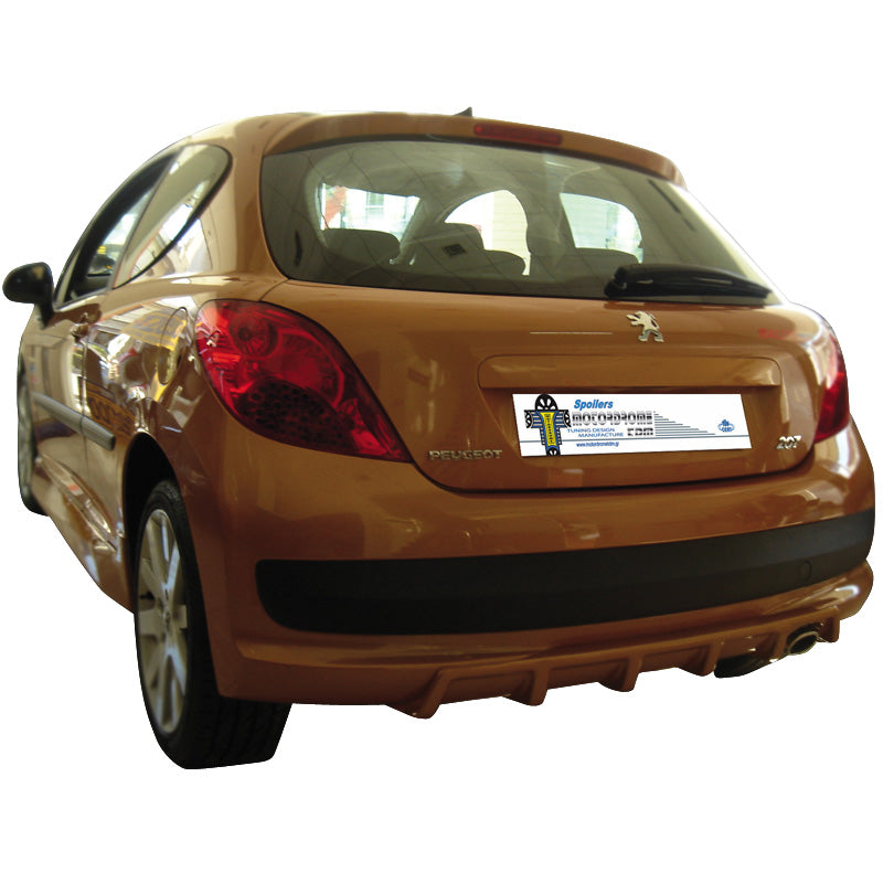 Motordrome, takapuskurin helma (diffuusori), sopii Peugeot 207 3/5-ovinen 2006- (ABS)