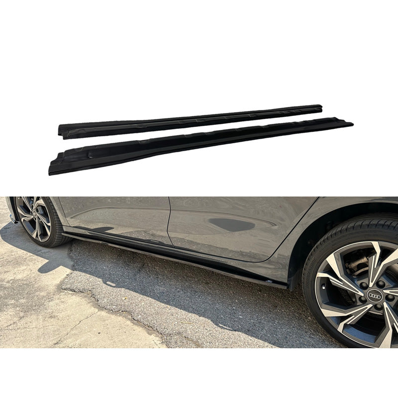 Motordrome, sivuhelmat, sopii Audi A3 (8Y) 2020- (ABS kiiltävän musta)