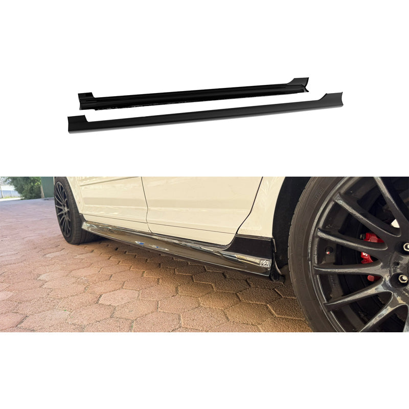 Motordrome, Sidokjolar, blank svart, passar till Audi A3 8P Sportback (2005-2012)