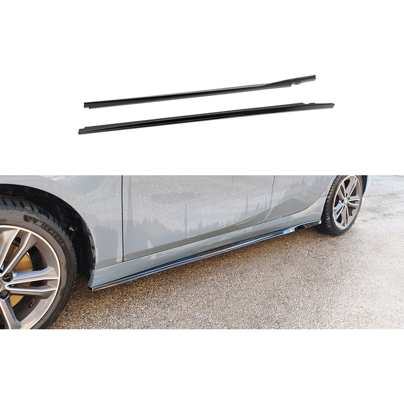 Motordrome, Sidokjolar, blank svart, passar till BMW 1-Series (F40) exkl. M-Sport/M135i (2019-2024)
