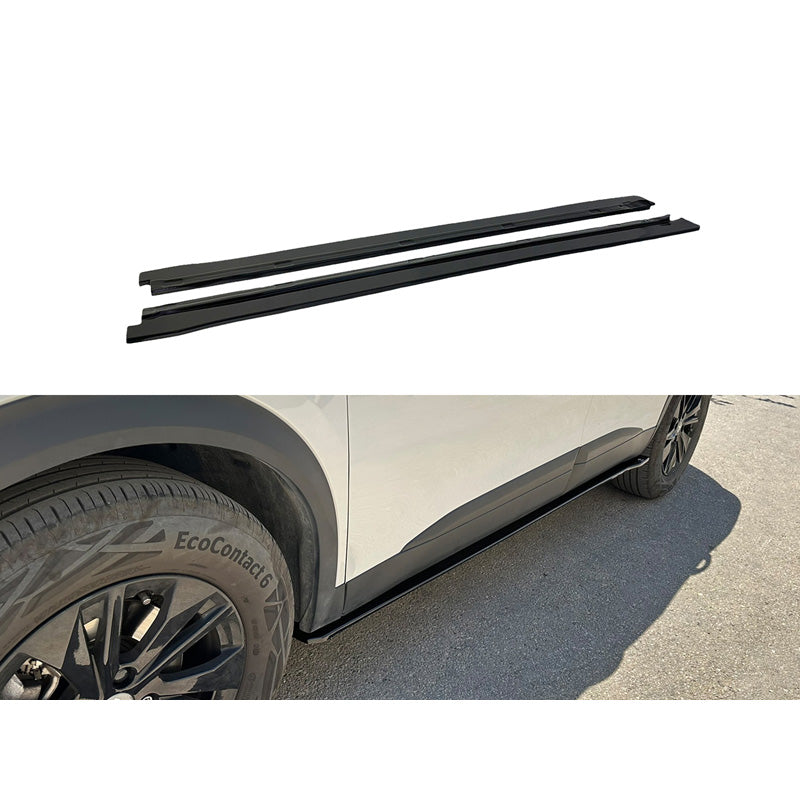 Motordrome, sivuhelmat, sopii Peugeot 2008 II 2019- (ABS, kiiltävän musta)