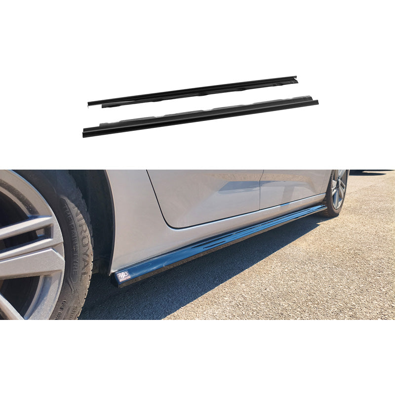 Motordrome, Sidokjolar, blank svart, passar till Peugeot 308 III SW (2021-)