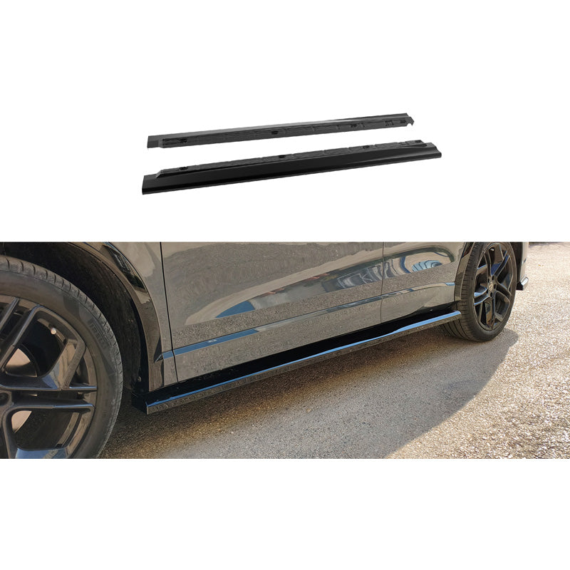 Motordrome, Sidokjolar, blank svart, passar till Volkswagen Tiguan III (CT1) R-Line (2024-)