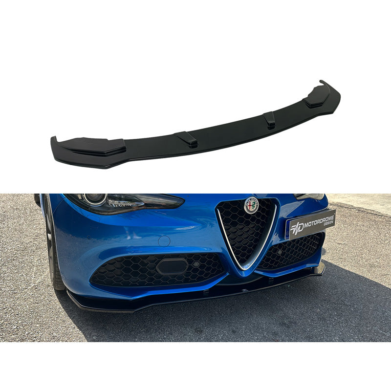 Motordrome, etuspoileri, sopii Alfa Romeo Giulia Veloce 2015- (ABS, kiiltävä musta)