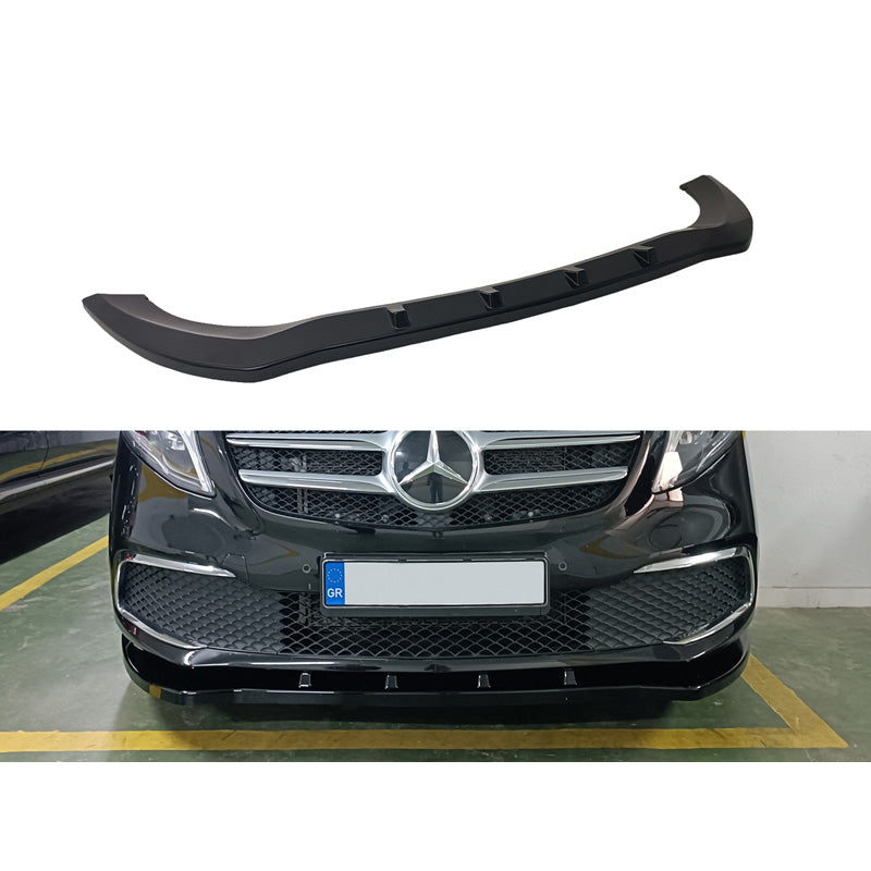 Motordrome, etuspoileri, sopii Mercedes V-Klasse W447 Facelift 2019- alkaen, myös AMG-Line (ABS)