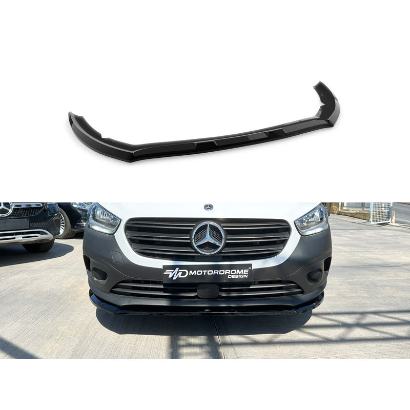 Motordrome, etuspoileri, sopii Mercedes Citan & Citan Tourer (W420) 2021- (ABS kiiltävän musta)