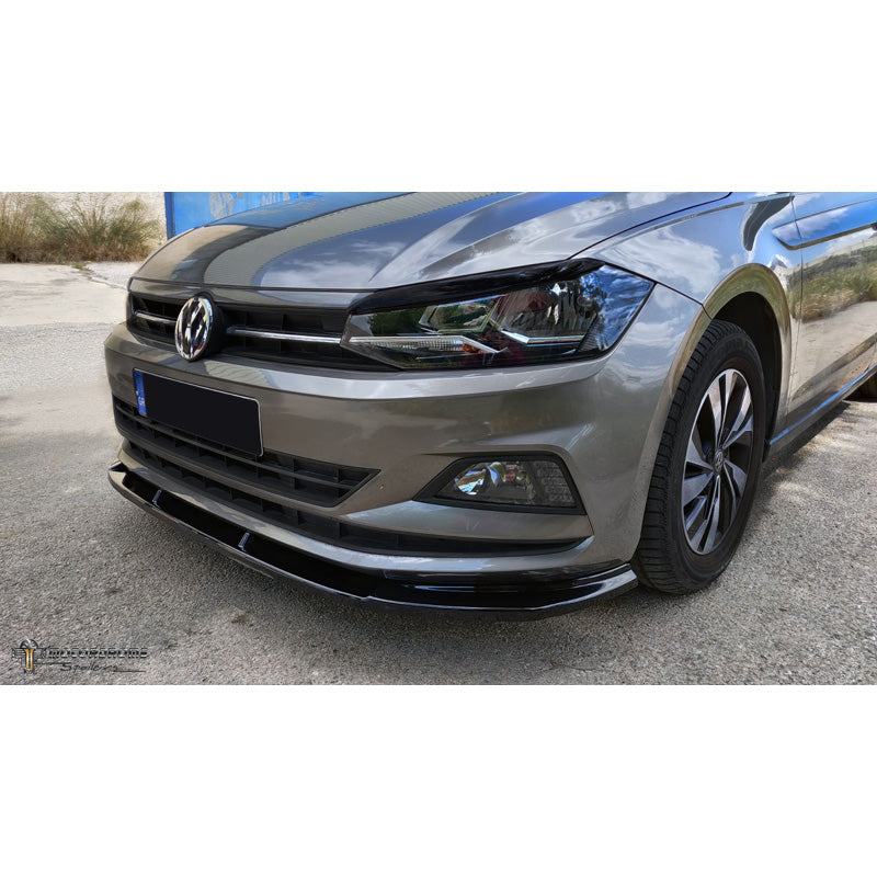 Motordrome, etuspoileri, sopii Volkswagen Polo (AW) 2017- pois lukien R-Line/GTi (ABS kiiltävän musta)