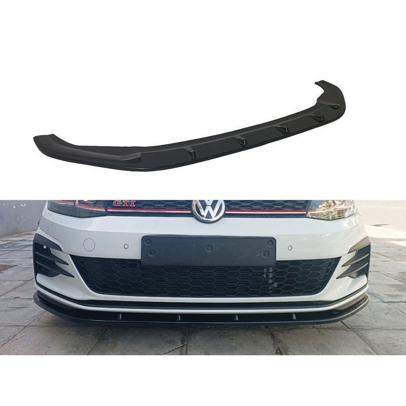 Motordrome, etuspoileri, sopii Volkswagen Golf 7.5 GTI 2017-2020 (ABS kiiltävän musta)
