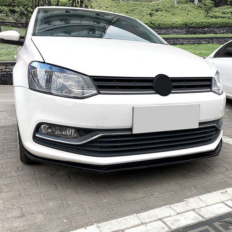 AutoStyle, Etuspoilerin huuli, sopii Volkswagen Polo 6R/6C (2009-2017), kiiltävä musta ABS