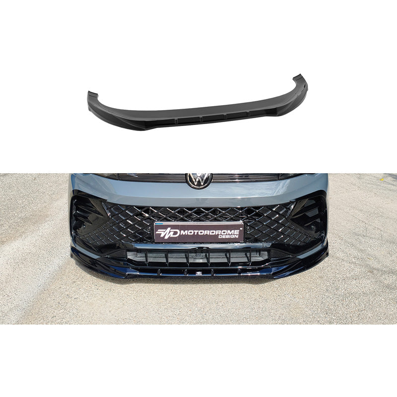 Motordrome, Frontspoiler, blank svart, passar till Volkswagen Tiguan III (CT1) R-Line (2024-)