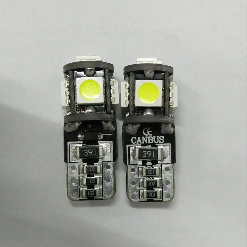 AutoStyle, T-10 LED 5Q -polttimot - 12V valkoinen - 2 kpl - 7000K
