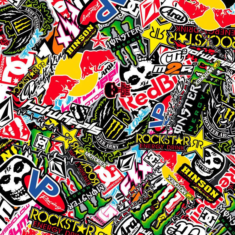 AutoStyle, Stickerbomb-kalvo - Graffiti Design 2 - Rulla 60x200cm - Itseliimautuva