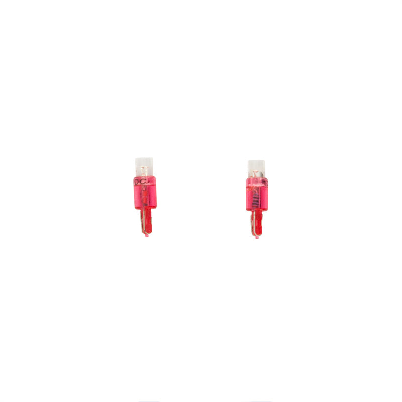 AutoStyle, T-5 LED-mittaripolttimot - punainen - 12V - 2 kpl:n sarja