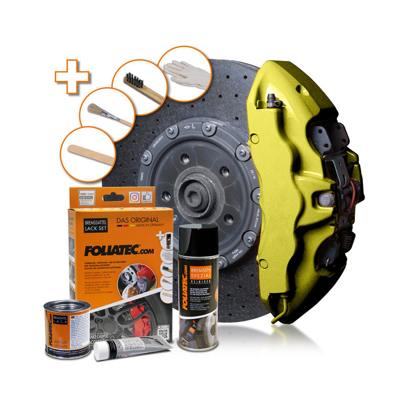 Foliatec, jarrusatuloiden maali - hyper gold metallinen - 3 Components