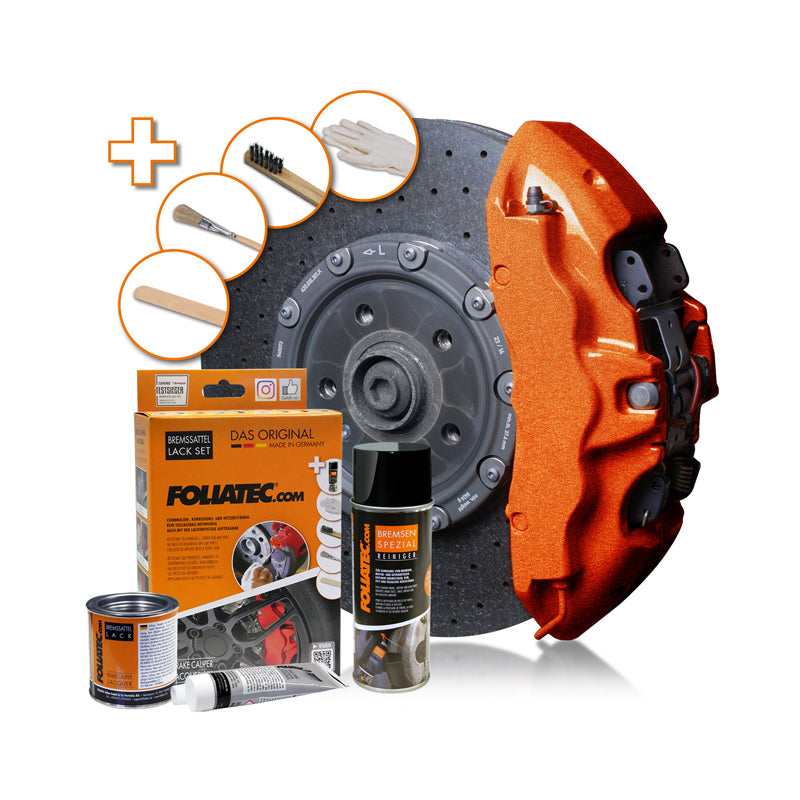 Foliatec, jarrusatulan maali, Cosmic Orange Metallic, 3-komponenttinen