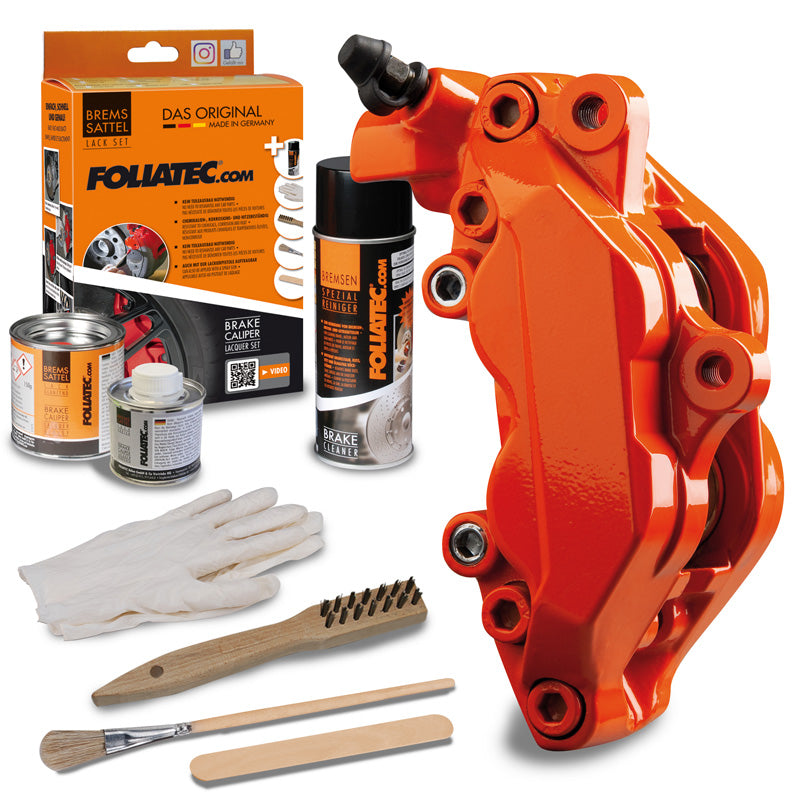 Foliatec, jarrusatuloiden maali - flame orange - 3 Components
