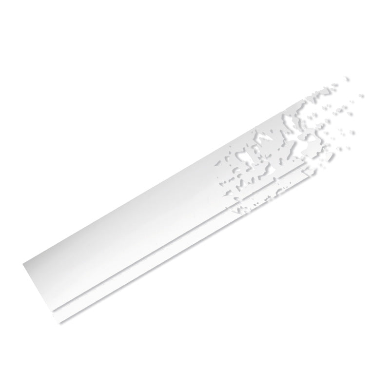 Foliatec Cardesign-tarra - raidat - valkoinen matta - pituus 150cm x leveys 22cm