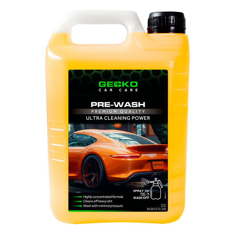 Gecko, Pre-Wash Power Cleaner, emäksinen puhdistusaine, 2,5 litraa