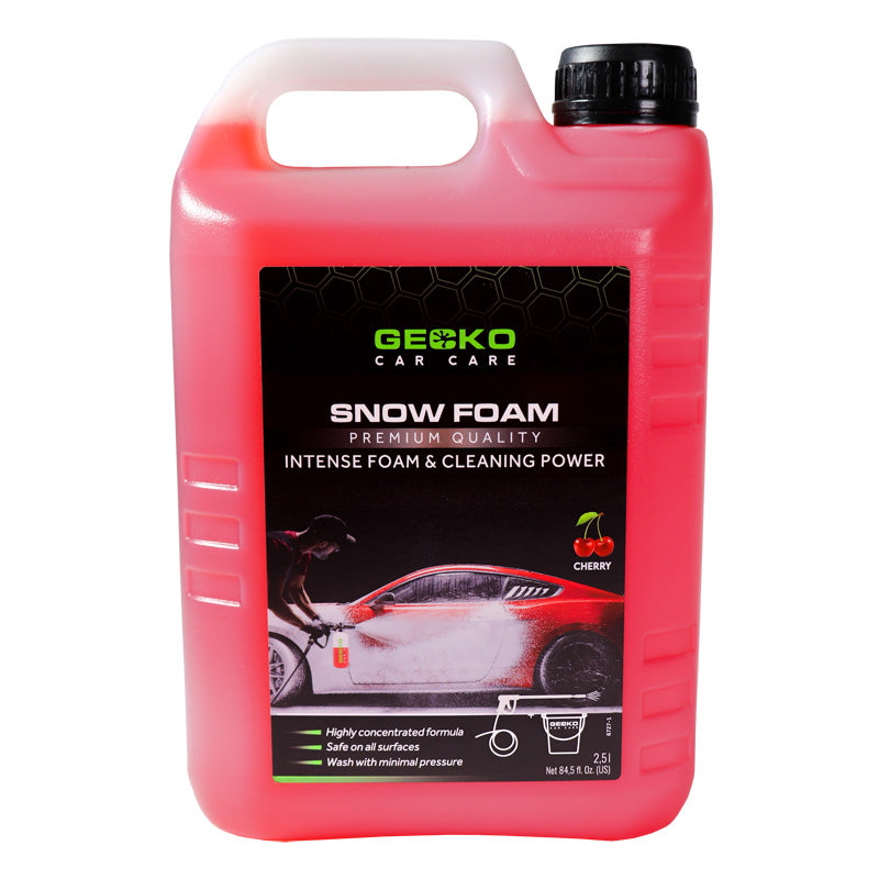 Gecko, Tehokas Snow Foam Shampoo - 2,5 liter - Kirsikan tuoksu