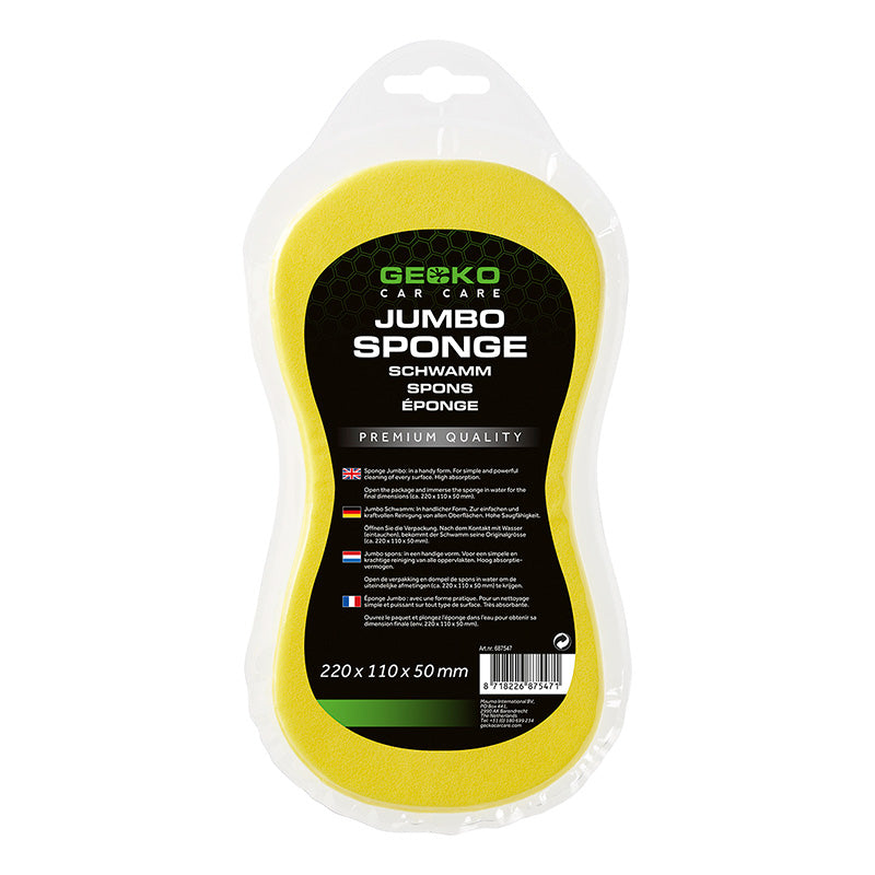 Gecko, Ergonominen sieni - Korkea imukyky - Vacuum Packet - 220x110x50mm