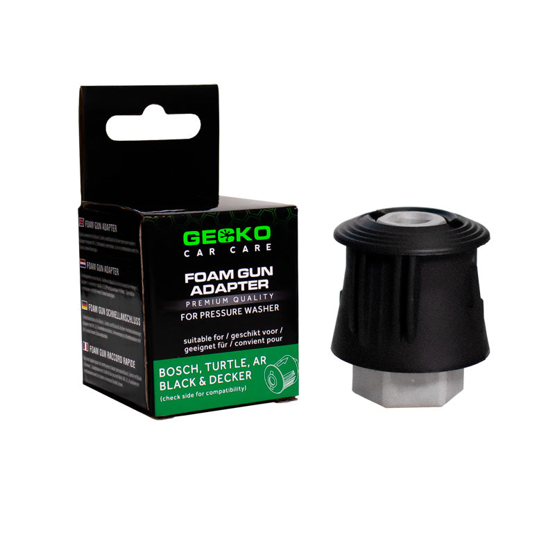 Gecko, M22 Quick Connector Snowfoam Gun -vaahtokanuunaan - sopii Bosch/Turtle/AR/sort & Decker