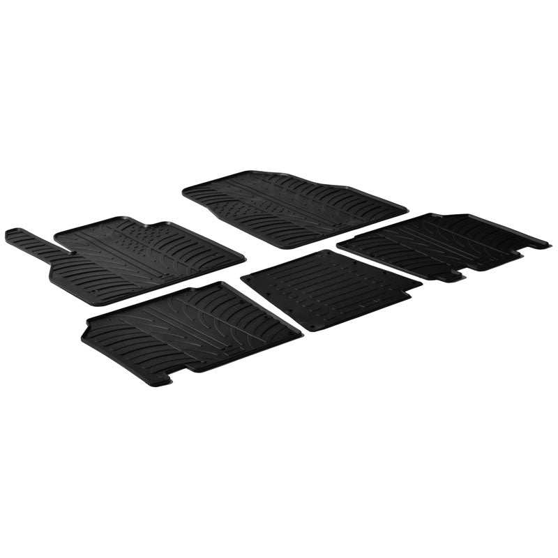 Gledring, kumimatot, sopii Renault Kangoo 2008-2021 & Mercedes Citan 2012-2021 (TK profile 5 osaa)