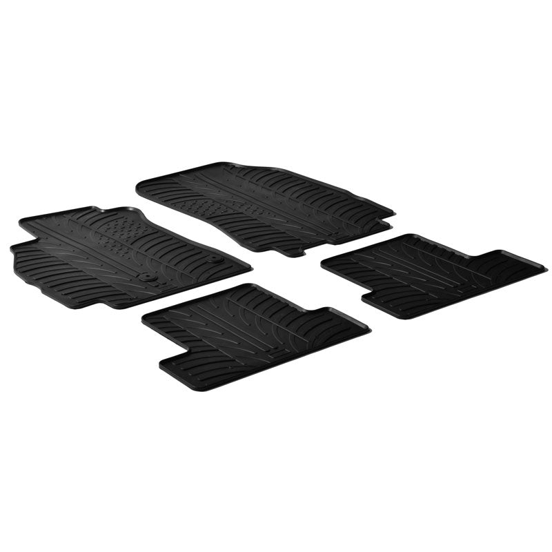 Gledring, kumimatot, sopii Renault Megane III Coupé 2008-2015 (T-profiili 4 osaa)
