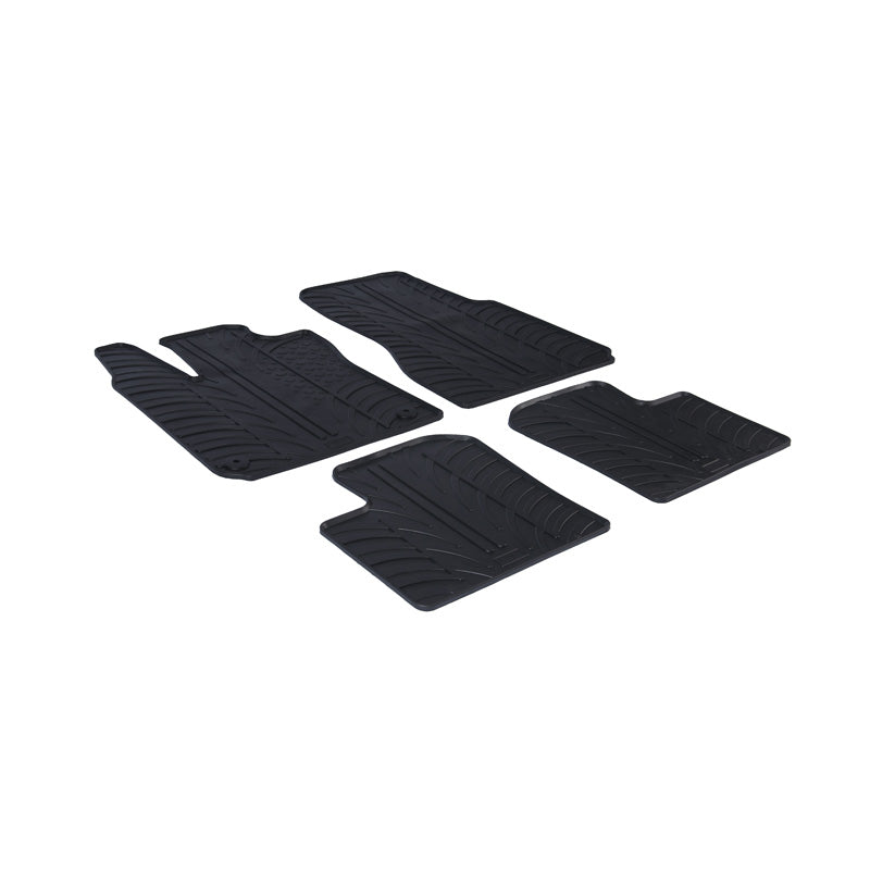 Gledring, kumimatot, sopii Renault Twingo III 2014- excl. E-Tech (T profile 4 osaa + klipsit)