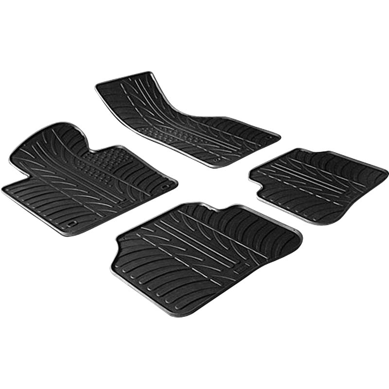 Gledring, kumimatot, sopii Volkswagen Passat 3C 2005-2010 (T-profiili, 4-osainen + kiinnikkeet)