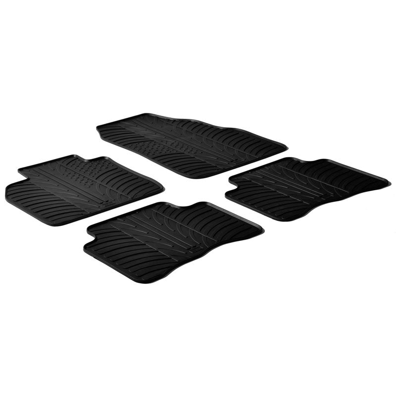Gledring, kumimatot, sopii Seat Leon 5F 5-ovinen/ST 2013-2020 & Volkswagen Golf VII/VIII 5-ovinen/Variant 2012-2019 & 2020- (T-profiili 4-osainen + klipsit)