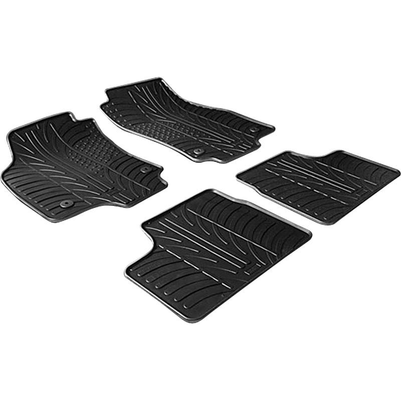 Gledring, kumimatot, sopii Opel Astra H 2004-2009 (T-profiili 4 osaa + klipsit)