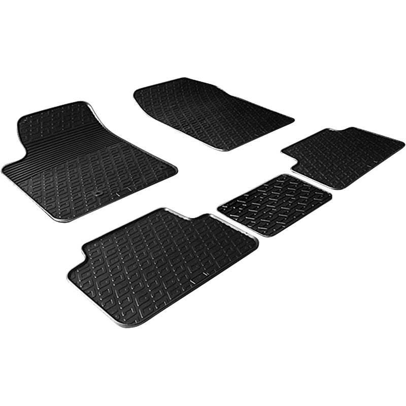 Gledring, kumimatot, sopii Citroen Berlingo / Peugeot Partner 2002-2008 (G-profiili, 5-osainen + kiinnikkeet)