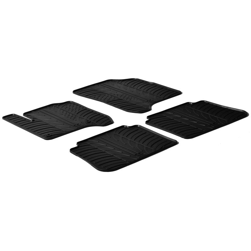Gledring, kumimatot, sopii Citroen C3 Picasso 2009- (T-profiili 4-osainen + klipsit)