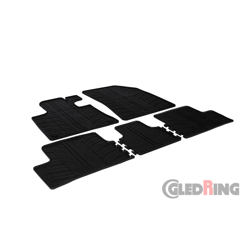 Gledring, kumimatot, sopii Citroen C4 Picasso 2013- & C4 Spacetourer 2018- (T-profiili 5 osaa)