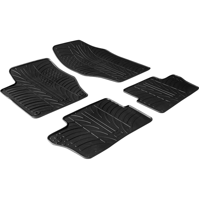 Gledring, kumimatot, sopii Peugeot 307 2001- & 308 3/5 doors/SW 2007-2013 (T profile 4-osainen + klipsit)